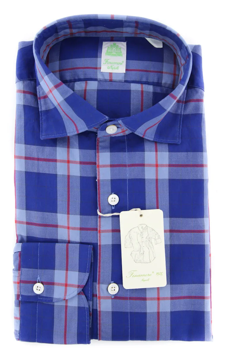 Finamore Napoli Blue Shirt - Extra Slim