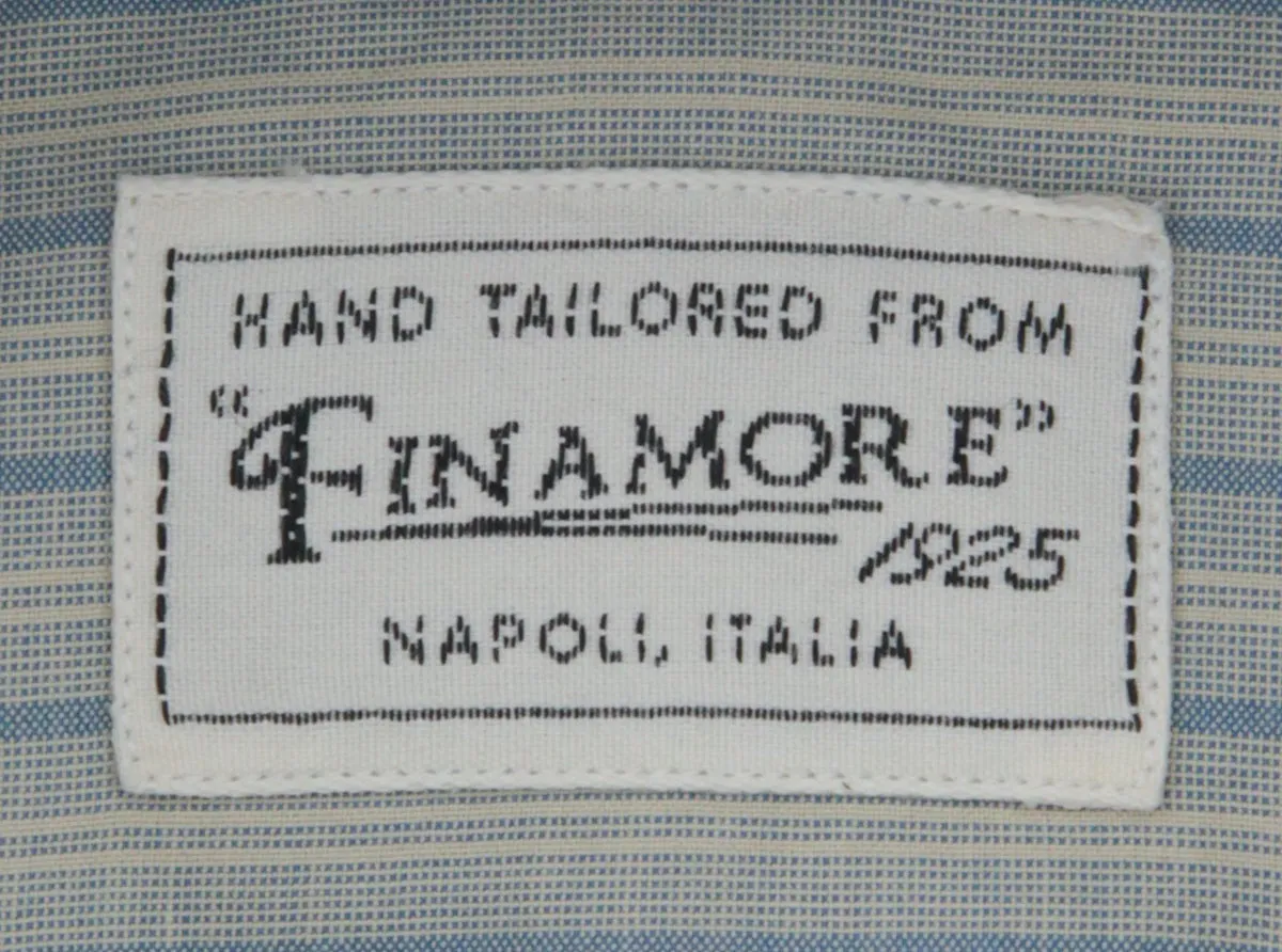 Finamore Napoli Blue Shirt - Extra Slim