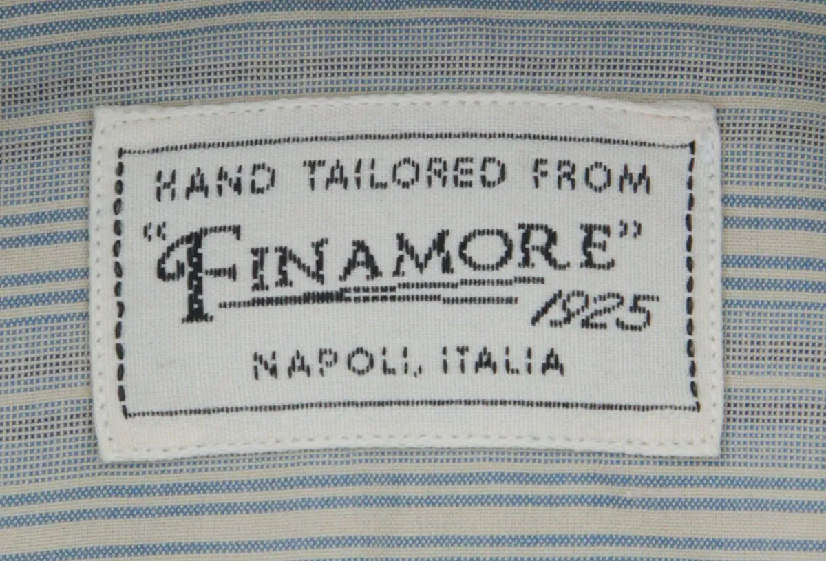 Finamore Napoli Blue Shirt - Extra Slim