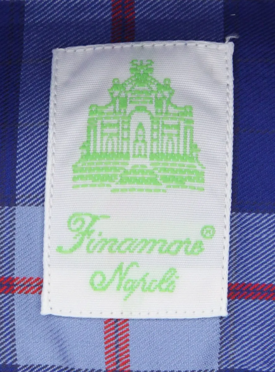 Finamore Napoli Blue Shirt - Extra Slim