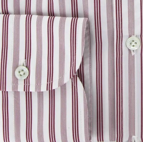 Finamore Napoli Burgundy Red Shirt – Size: 15.75 US / 40 EU
