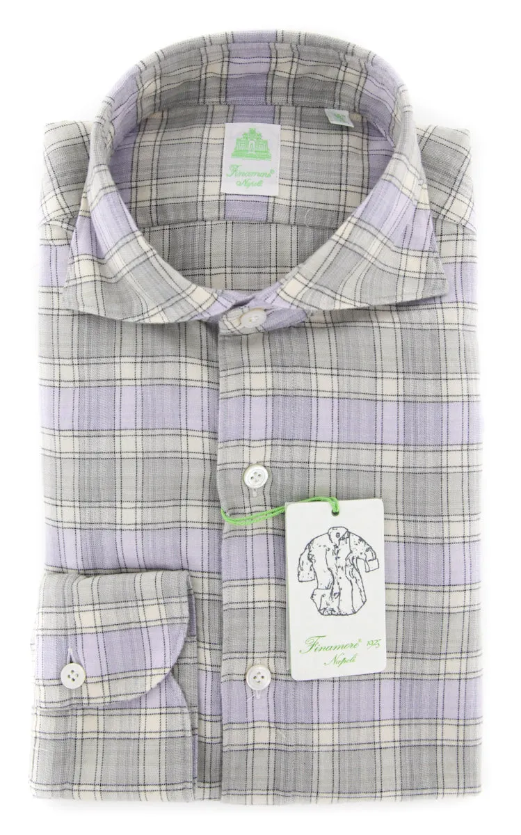 Finamore Napoli Cream Shirt - Extra Slim