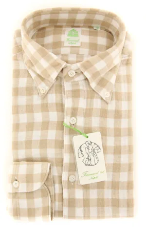 Finamore Napoli Cream Shirt - Extra Slim