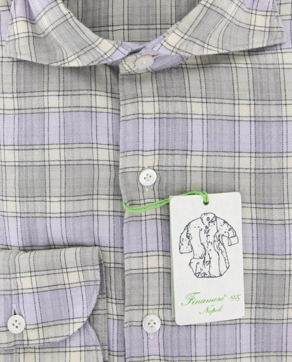 Finamore Napoli Cream Shirt - Extra Slim