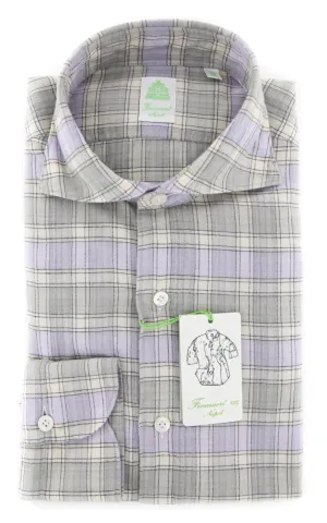 Finamore Napoli Cream Shirt - Extra Slim