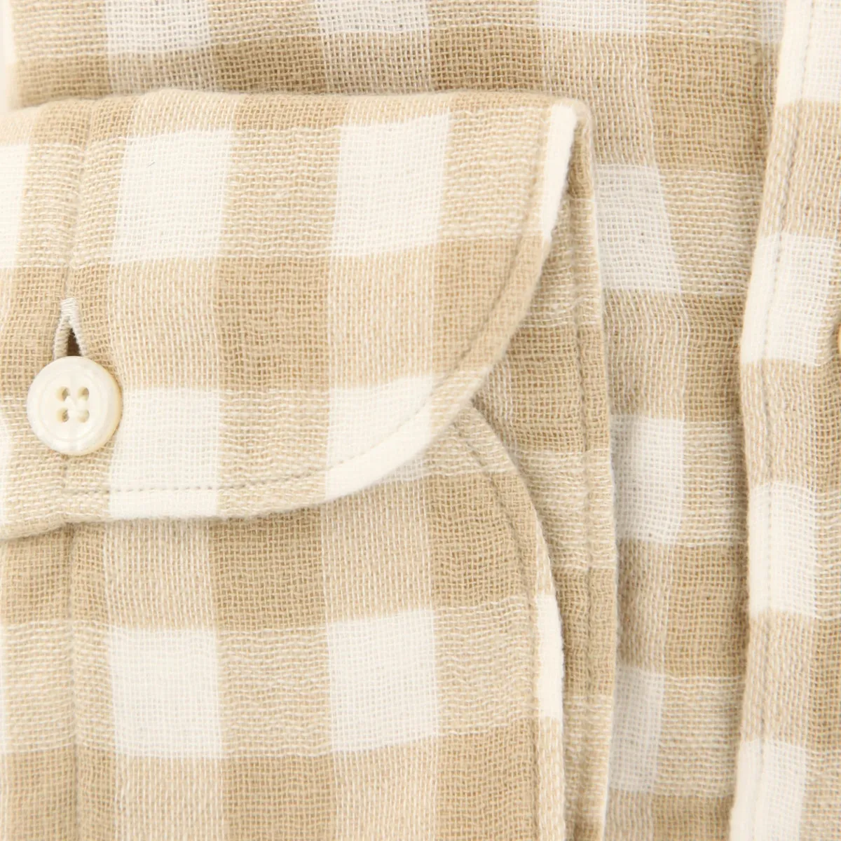 Finamore Napoli Cream Shirt - Extra Slim