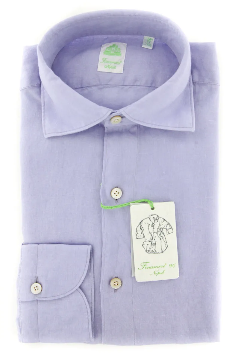 Finamore Napoli Lavender Purple Shirt - Extra Slim
