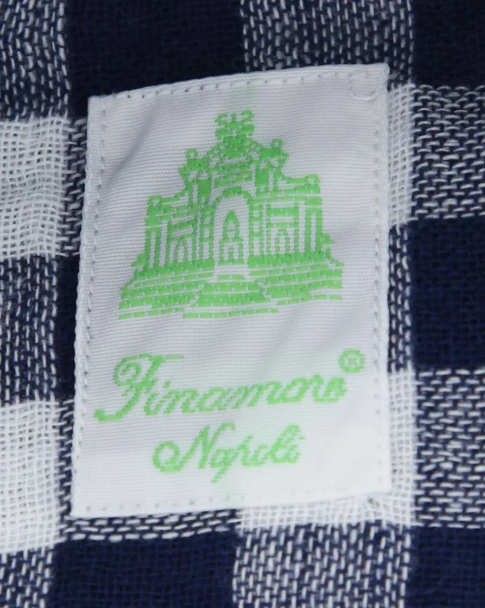 Finamore Napoli Navy Blue Shirt - Extra Slim
