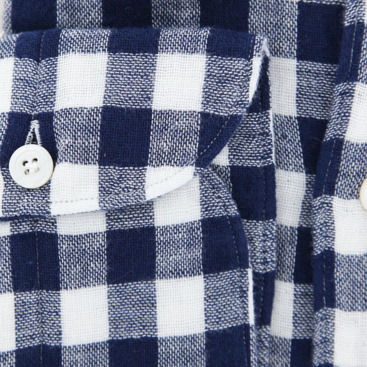 Finamore Napoli Navy Blue Shirt - Extra Slim