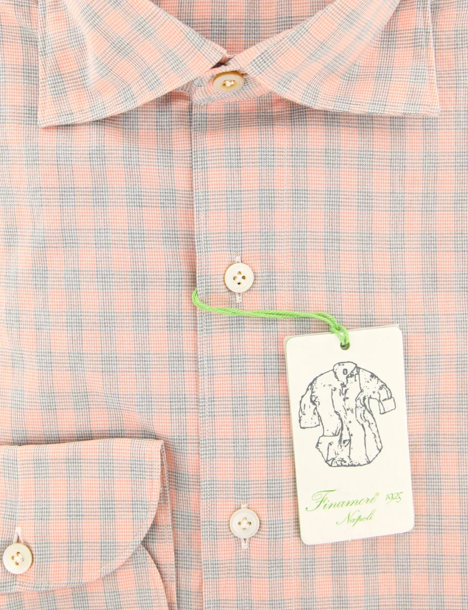 Finamore Napoli Orange Shirt - Extra Slim