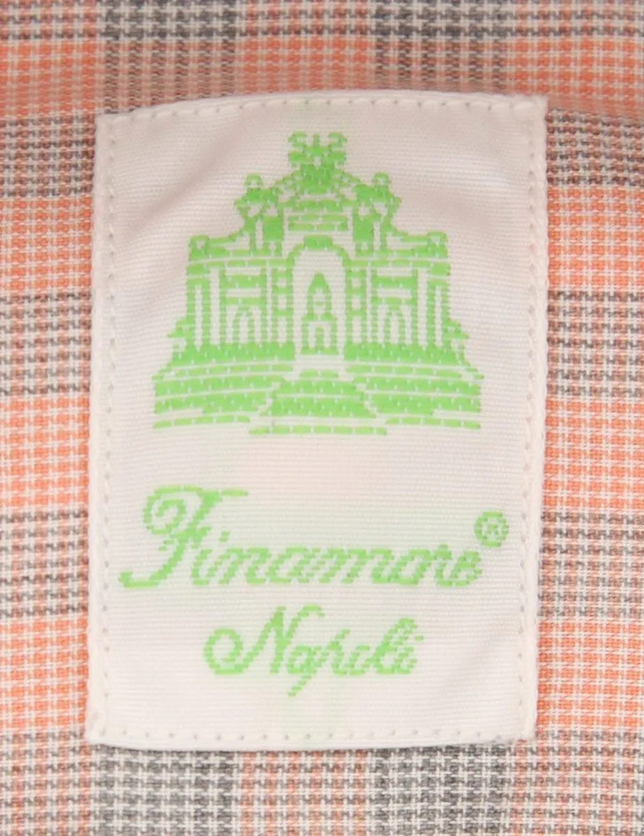 Finamore Napoli Orange Shirt - Extra Slim