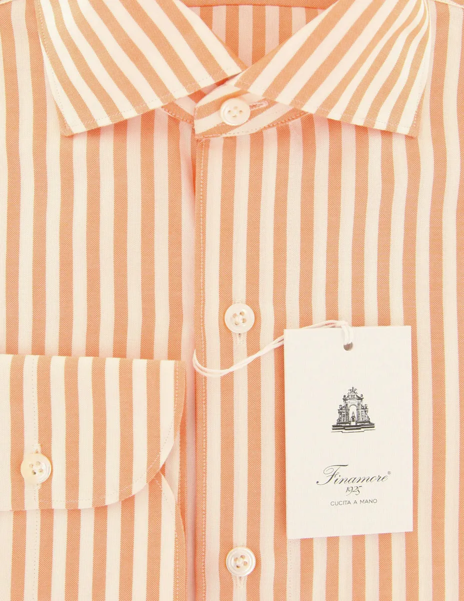 Finamore Napoli Orange Shirt - Slim
