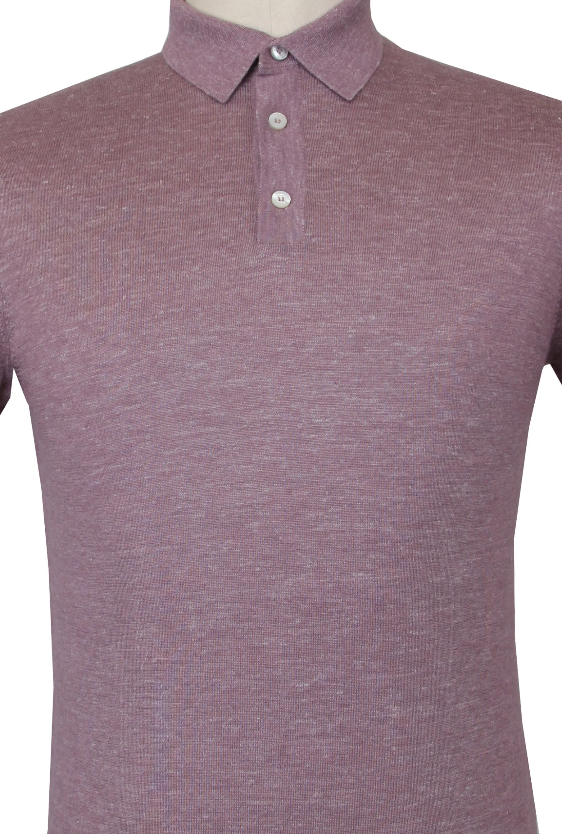 Fiori Di Lusso Purple 1/4 Button Polo Sweater