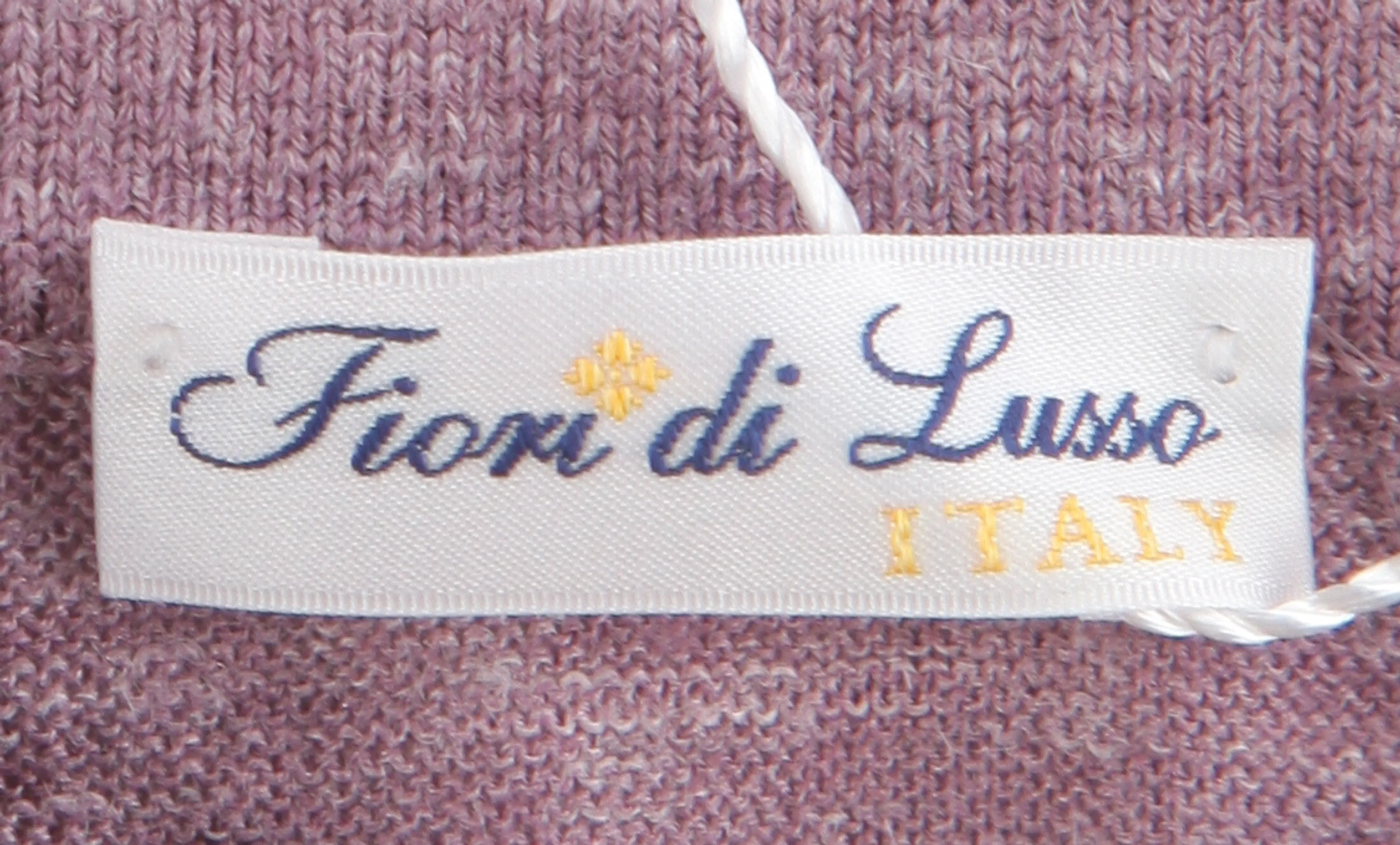 Fiori Di Lusso Purple 1/4 Button Polo Sweater