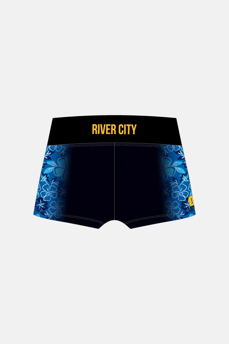 Floral Wide Waistband Shorts
