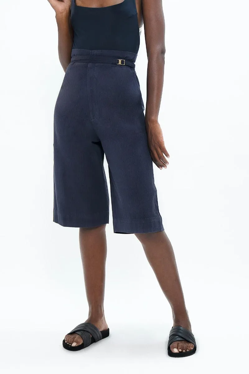 Florence Organic Cotton Twill Knee trousers | Summer Night