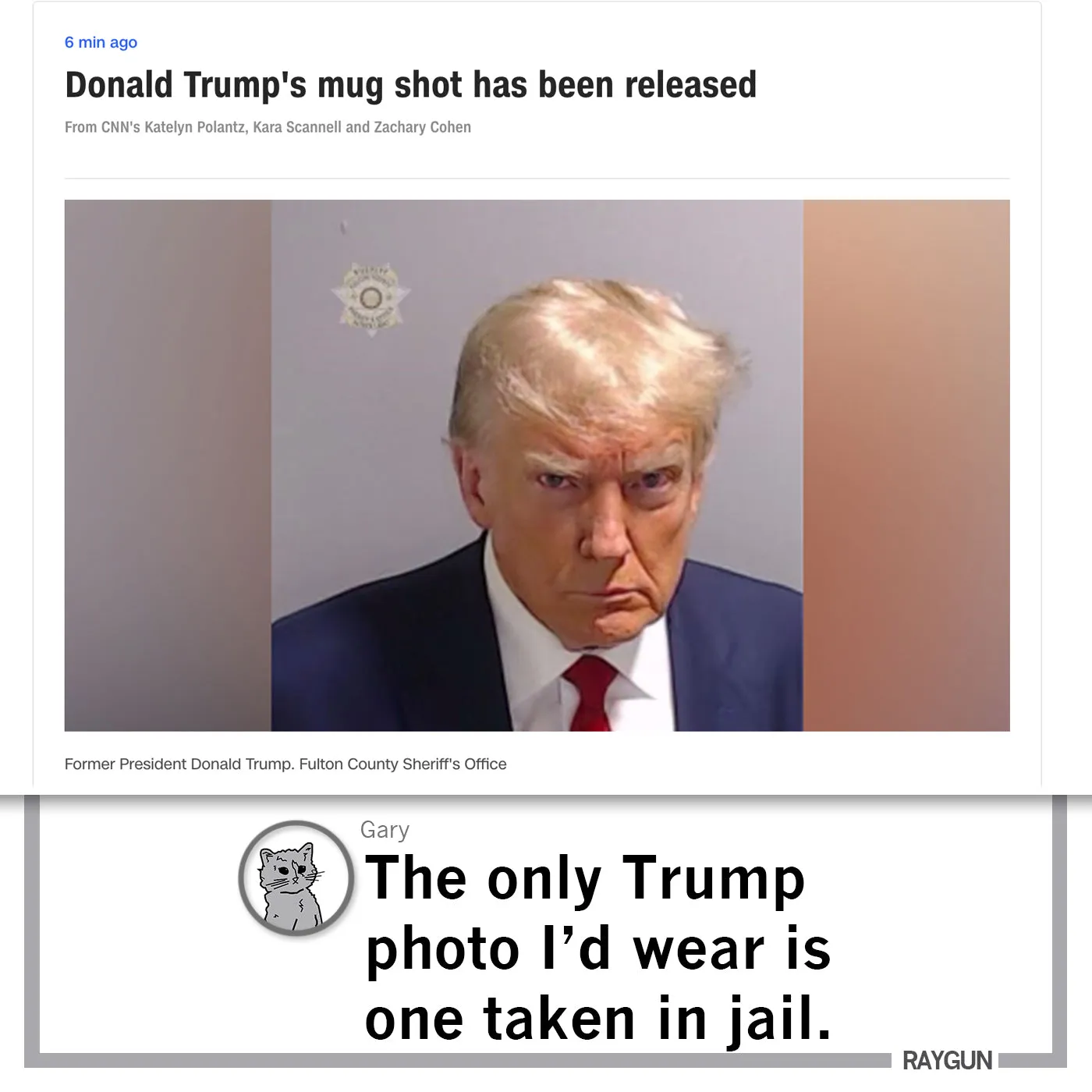Florida Man Arrested: Trump Mug Shot