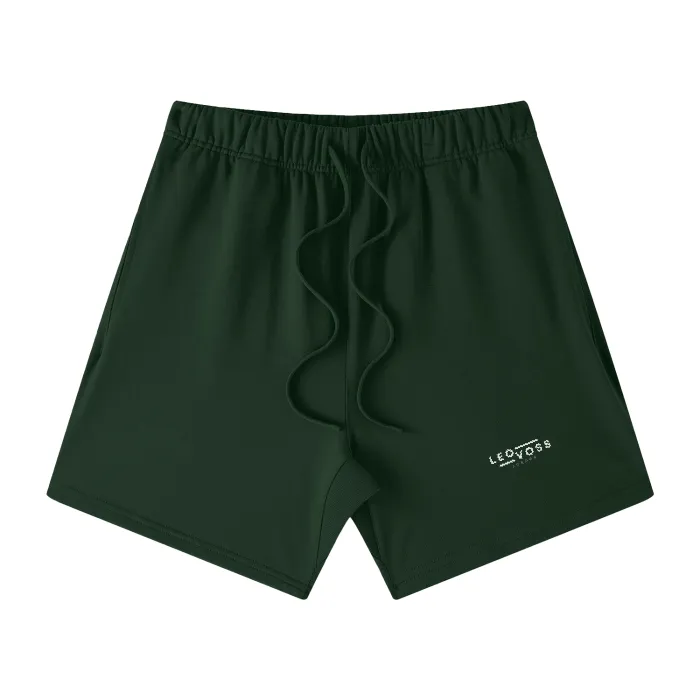 Forest Green Relaxed Fit 100% Cotton Shorts