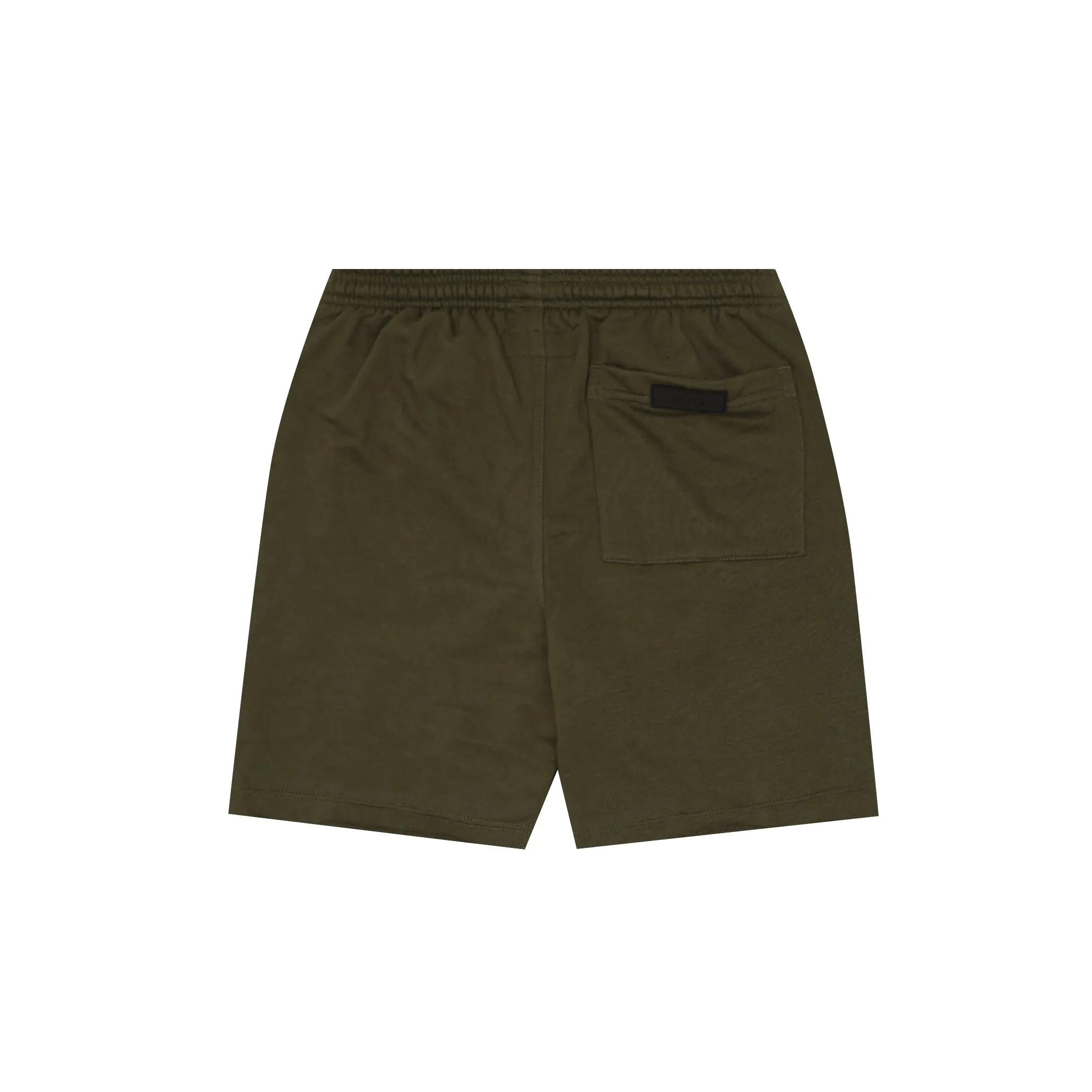 FRENCH TERRY RAW FINISH SWEATSHORTS IN OLIVE