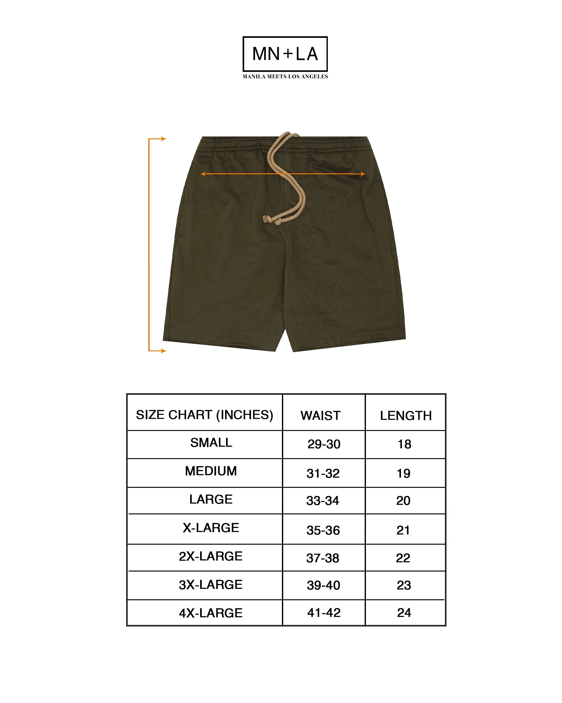 FRENCH TERRY RAW FINISH SWEATSHORTS IN OLIVE