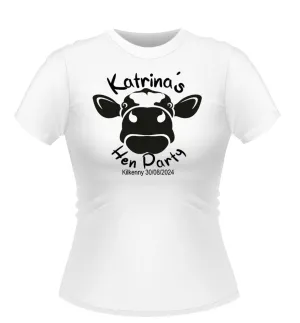Fun Farm Theme Personalised Hen Party Tshirt