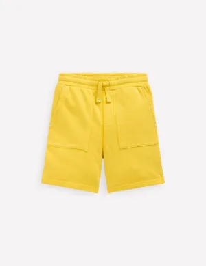 Garment Dye Shorts-Pineapple Yellow