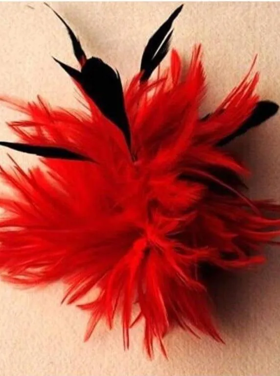 Girls Feather Fascinator with Alligator Clip