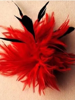 Girls Feather Fascinator with Alligator Clip