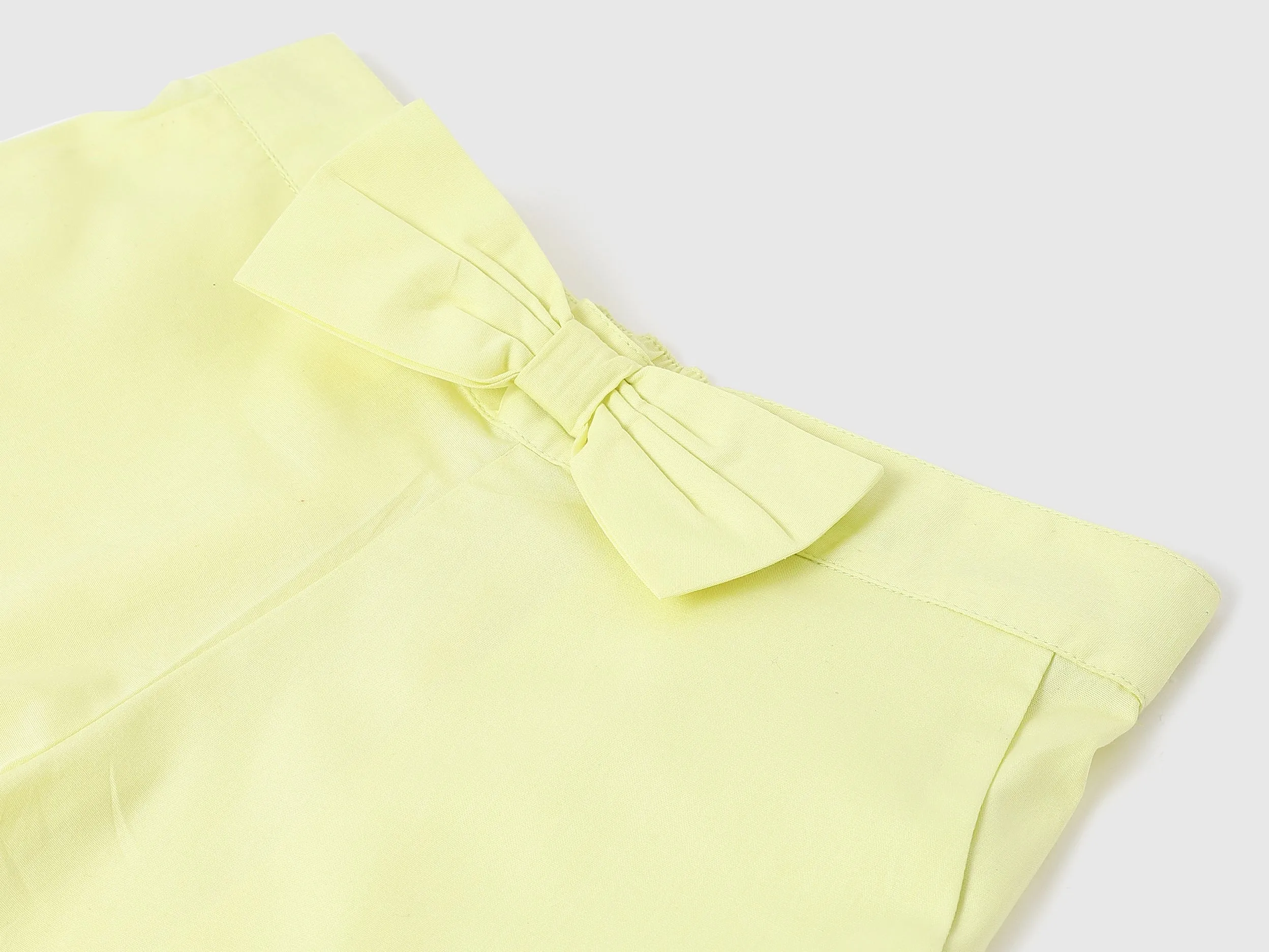 Girls Solid Regular Fit Shorts