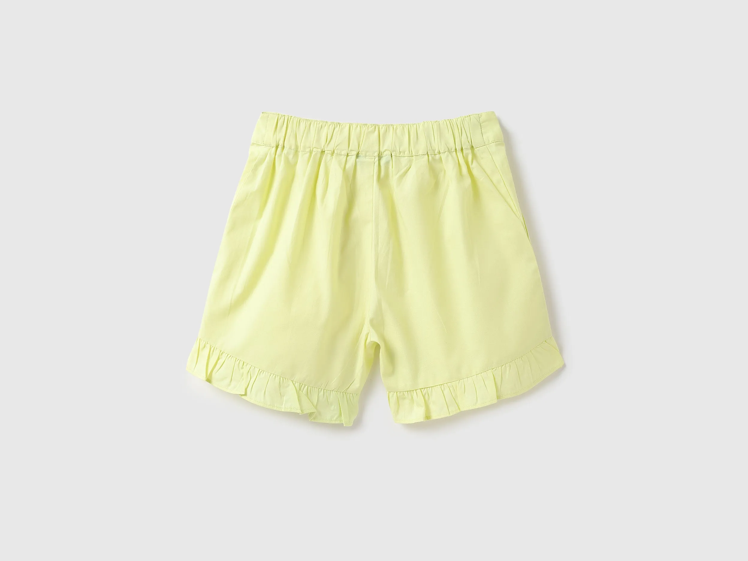 Girls Solid Regular Fit Shorts