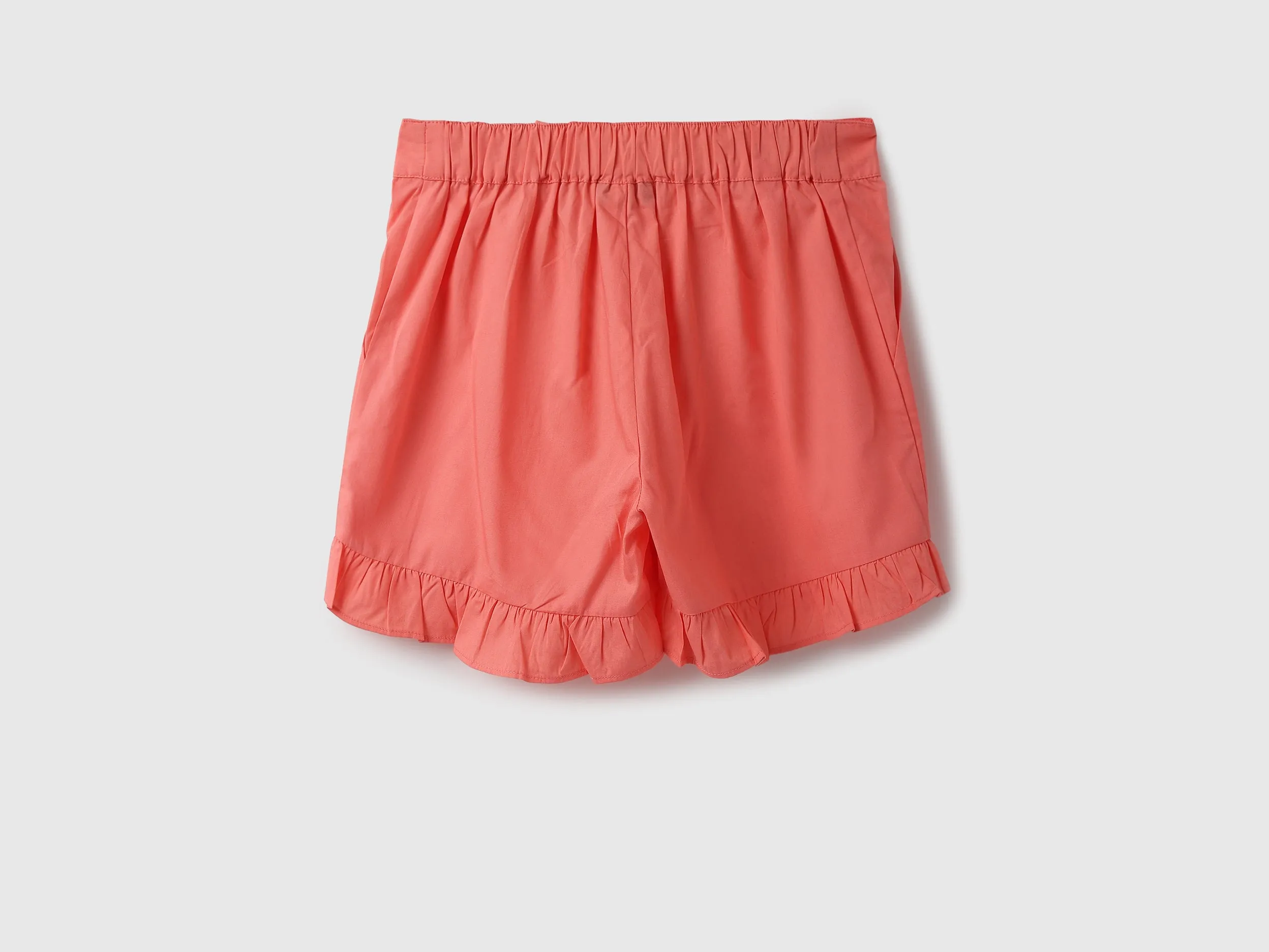 Girls Solid Regular Fit Shorts