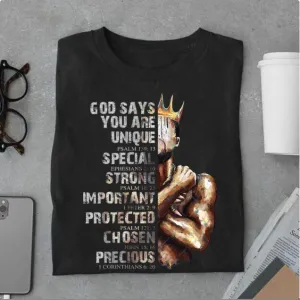 God Says You Are Men T-Shirt