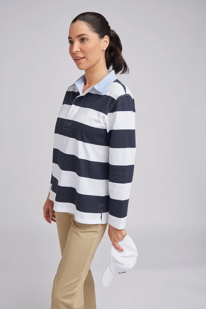 Goondiwindi Cotton Relaxed Fit Stripe Rugby - 3 Colours