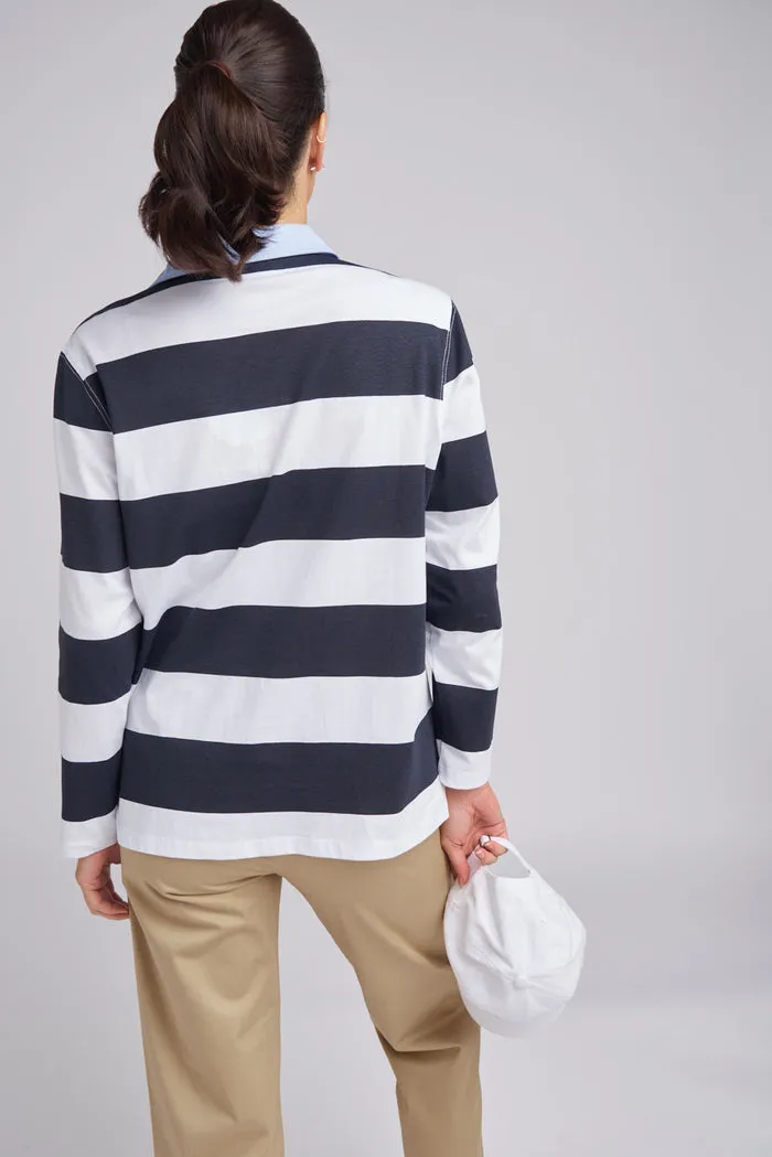 Goondiwindi Cotton Relaxed Fit Stripe Rugby - 3 Colours