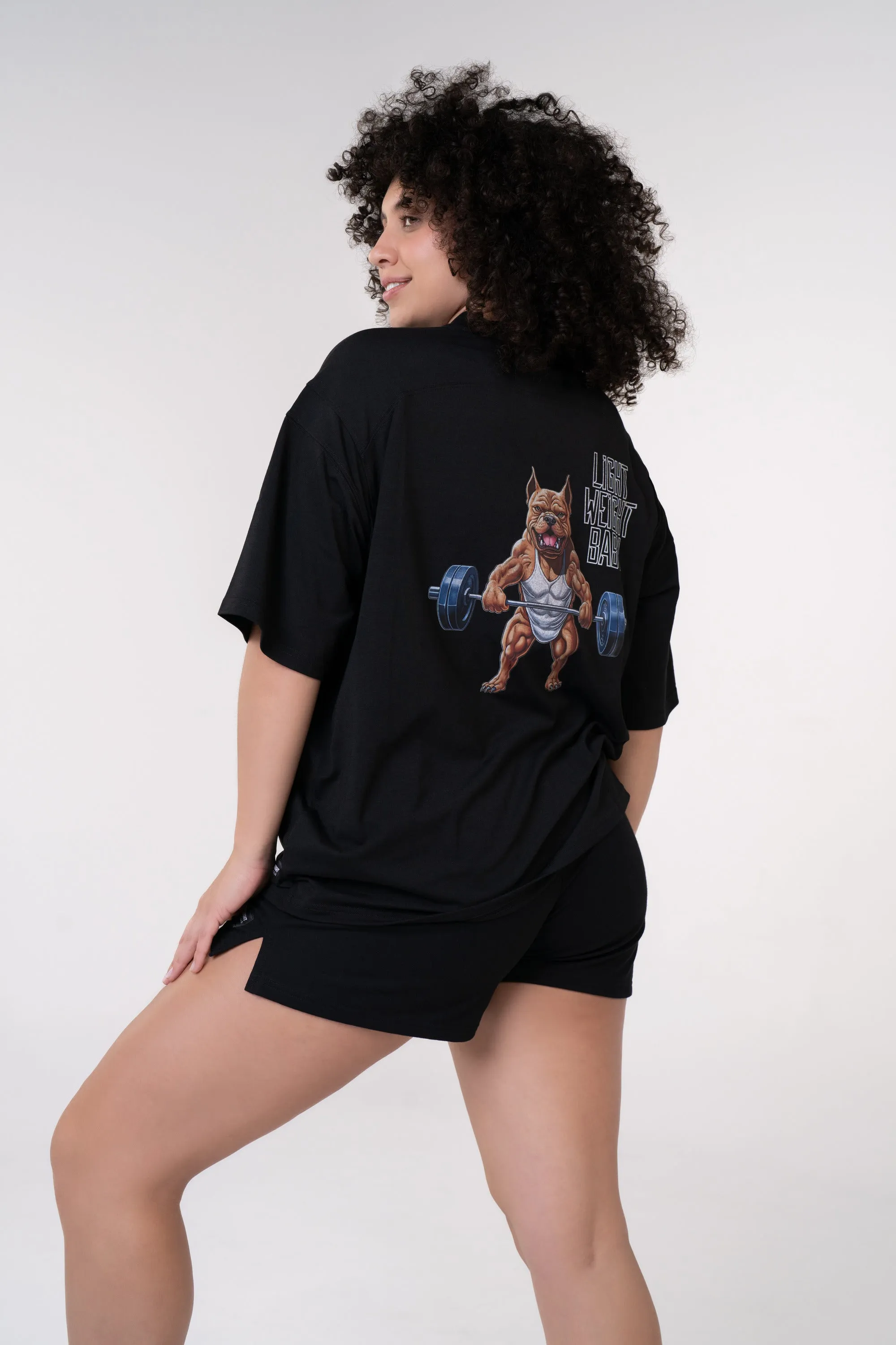 Graphic Oversized Tee - Light Weight Baby - Poppy Seed Grey (Copy)