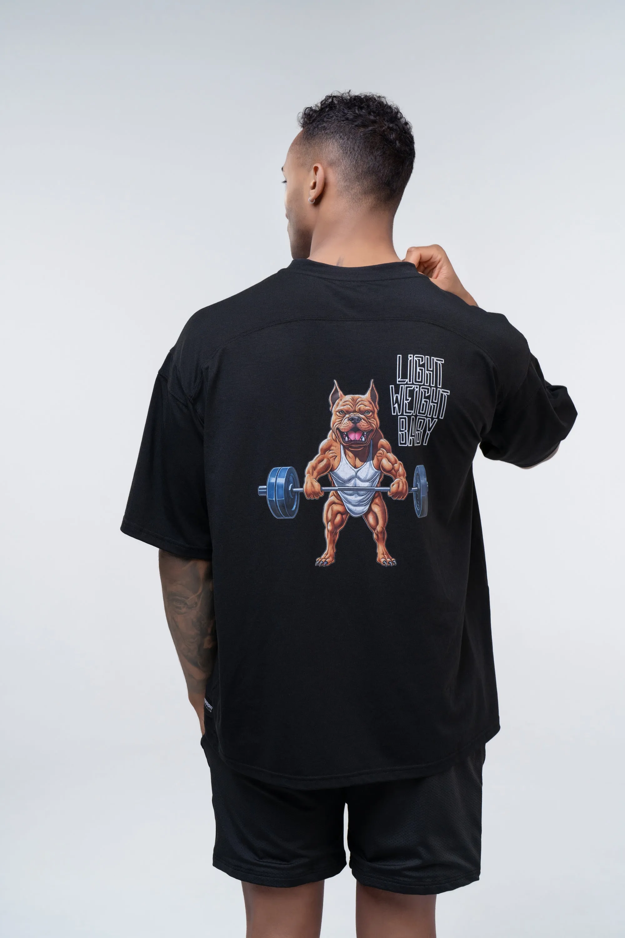 Graphic Oversized Tee - Light Weight Baby - Poppy Seed Grey (Copy)