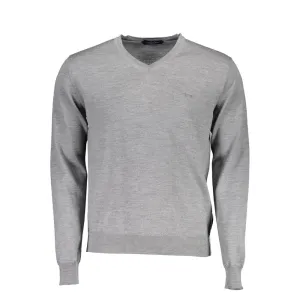 Gray Wool Men Sweater