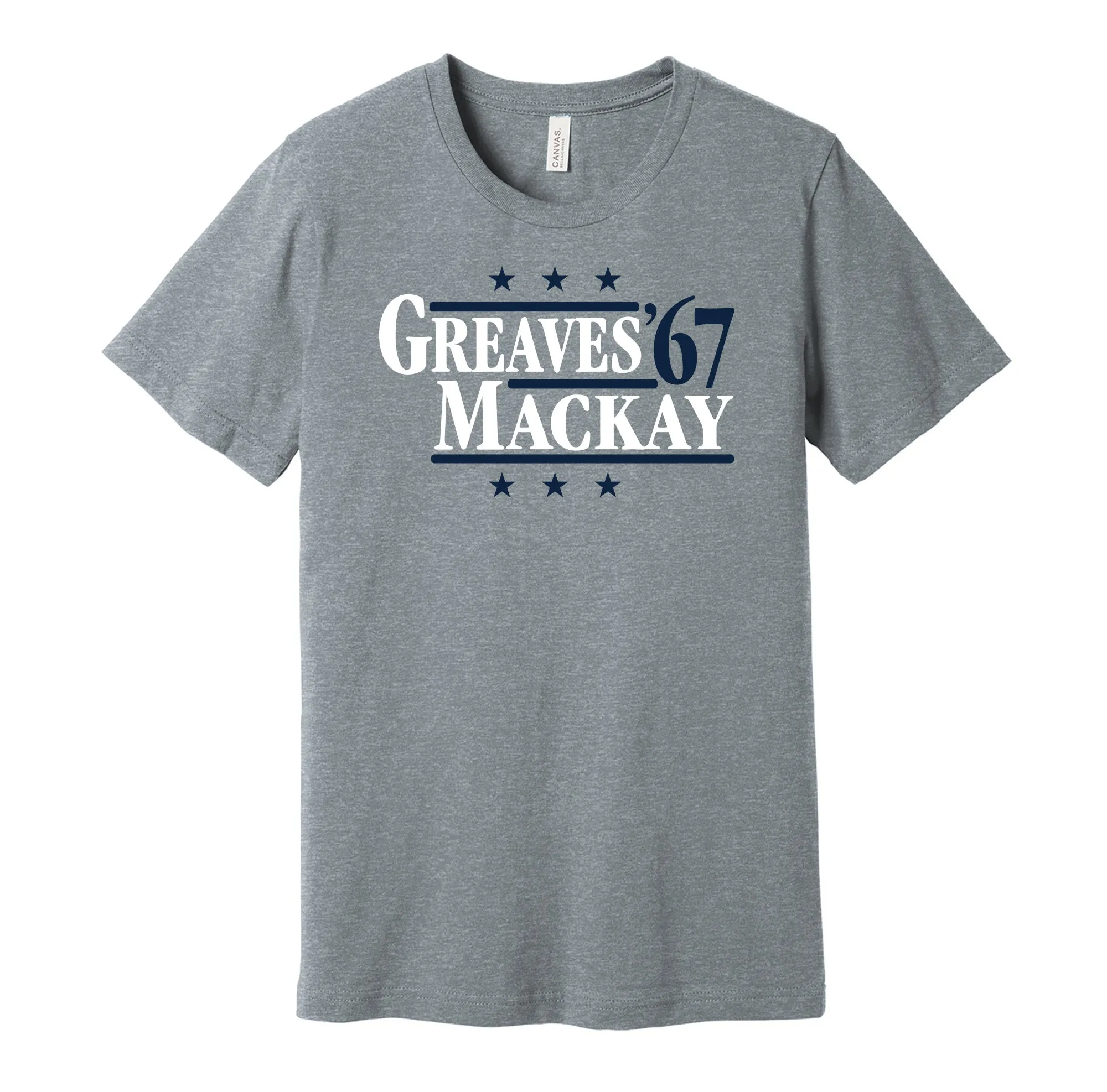 Greaves & Mackay '67 - Tottenham Football Legends Political Campaign Parody T-Shirt - Hyper Than Hype Shirts