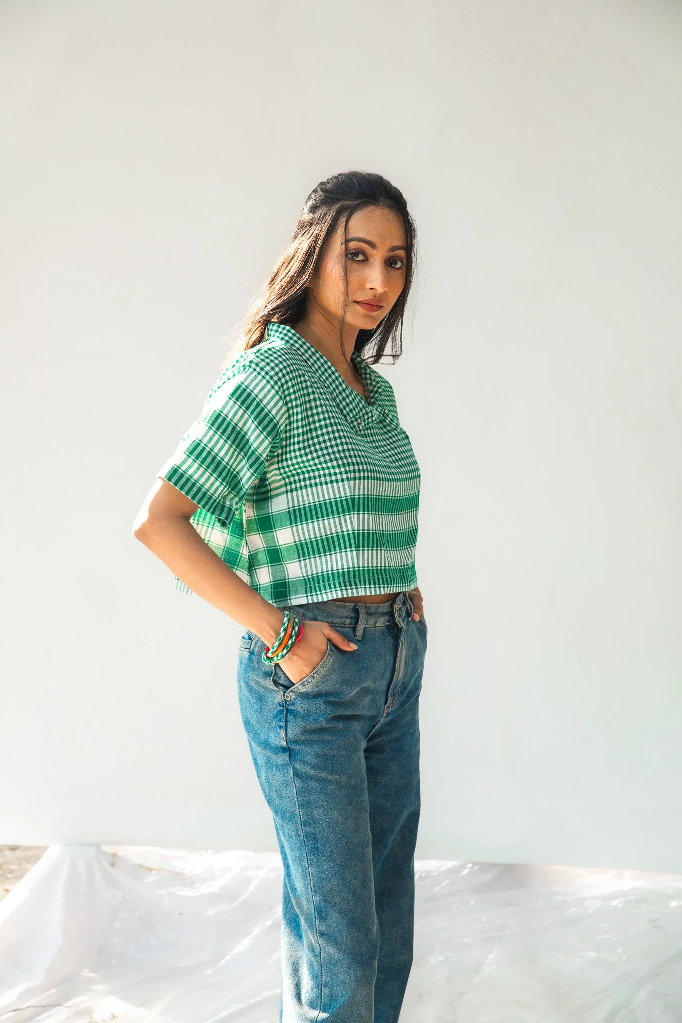Green Boxi Top