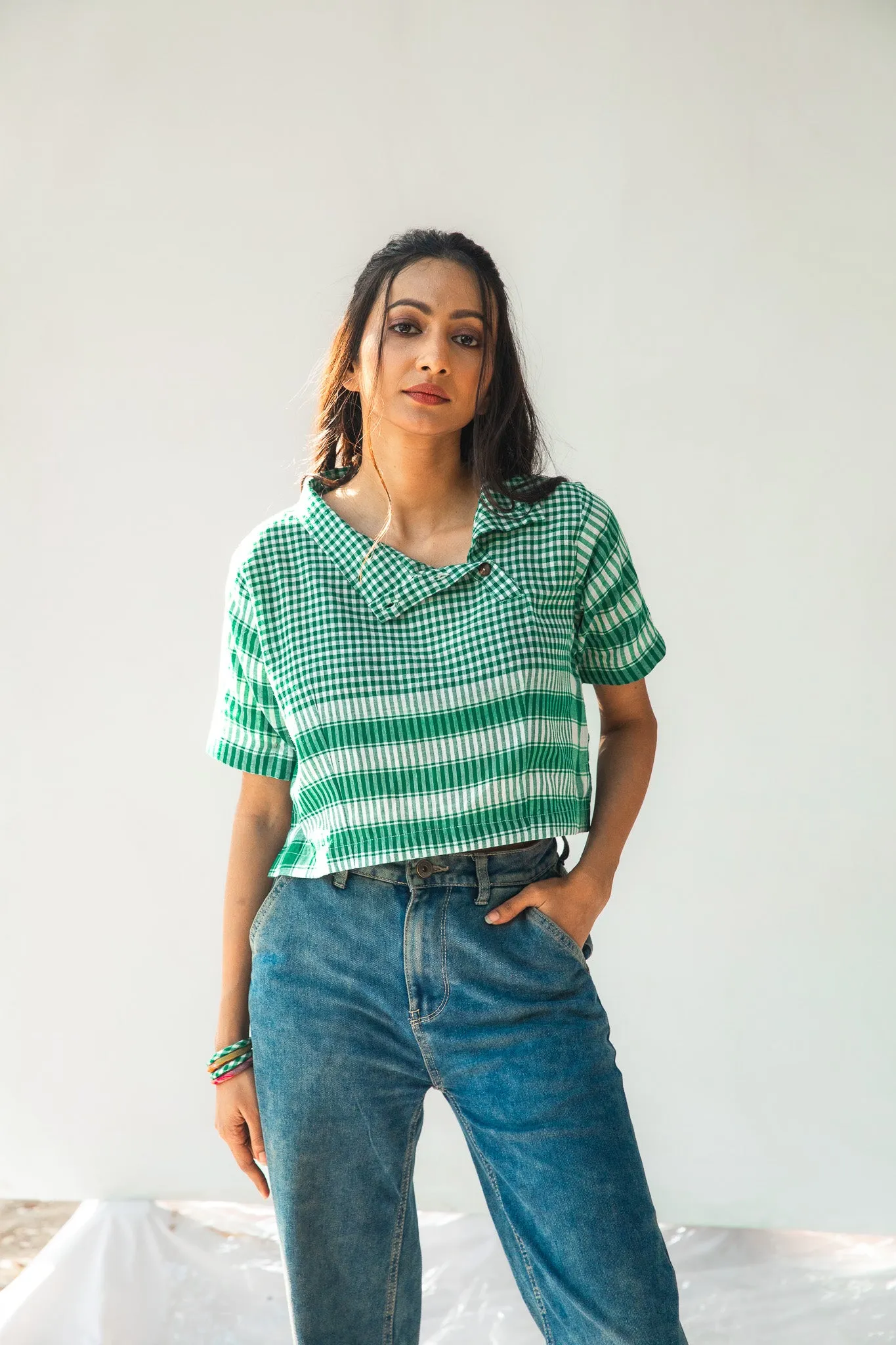 Green Boxi Top