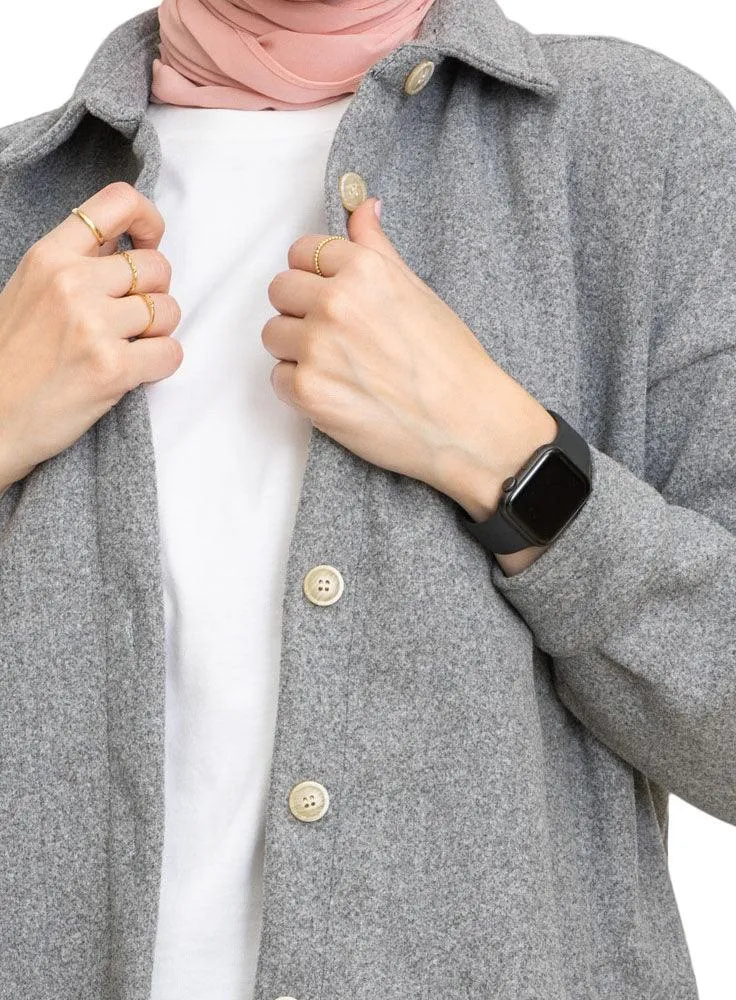 Gunmetal Feather Shirt