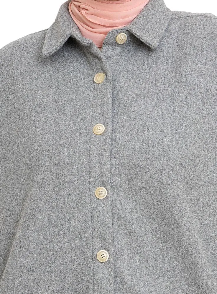 Gunmetal Feather Shirt