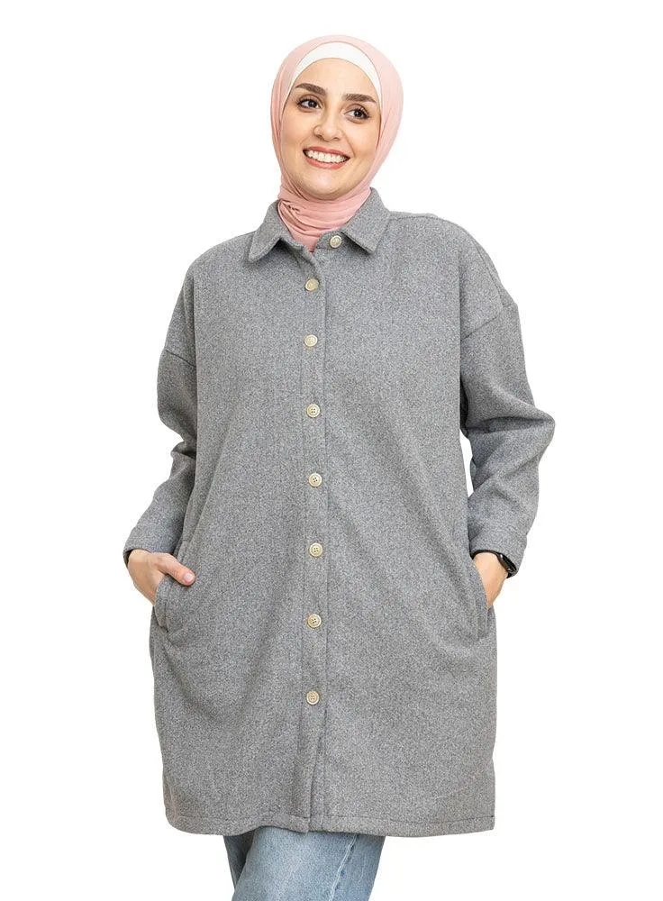 Gunmetal Feather Shirt