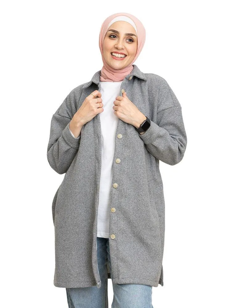 Gunmetal Feather Shirt