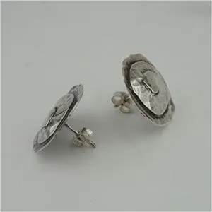 Hadar Designers Handmade 925 Sterling Silver Post Stud Earrings (H 290) SALE