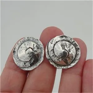 Hadar Designers Handmade 925 Sterling Silver Post Stud Earrings (H 290) SALE