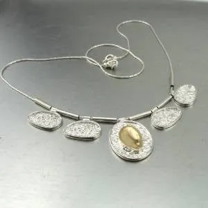 Hadar Designers Handmade 9k Yellow Gold 925 Sterling Silver Bracelet (I b162b)