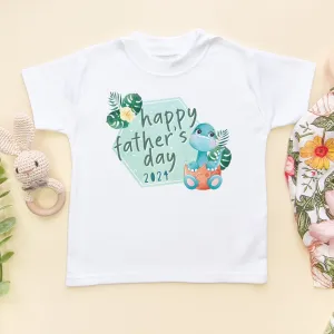 Happy Father's Day Cute Dino Toddler & Kids T Shirt
