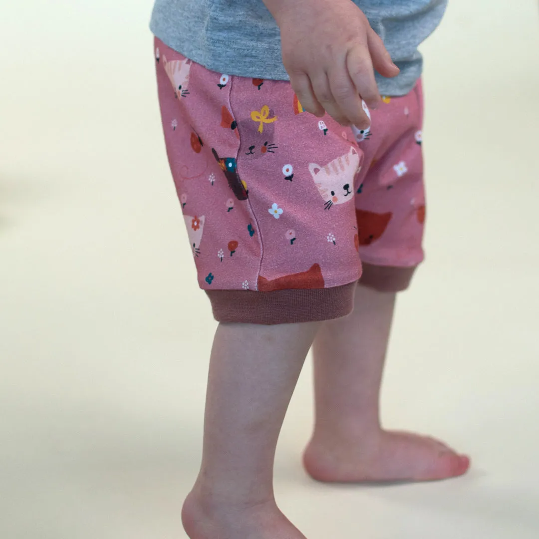 Happy Kittens Shorts *last pair size 0-6M