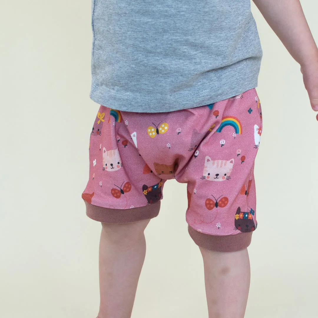 Happy Kittens Shorts *last pair size 0-6M